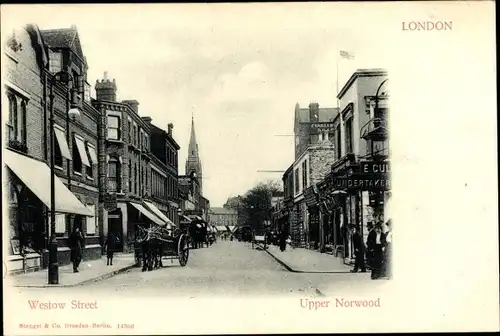 Ak Upper Norwood London City England, Westow Street