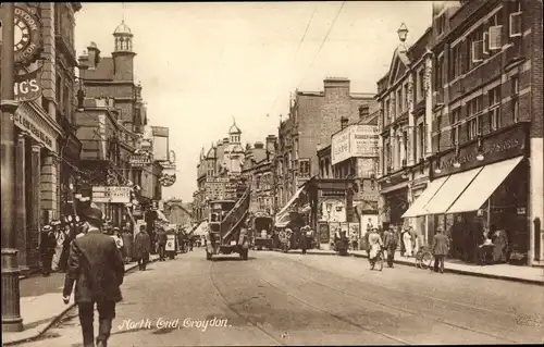 Ak Croydon London England, North End