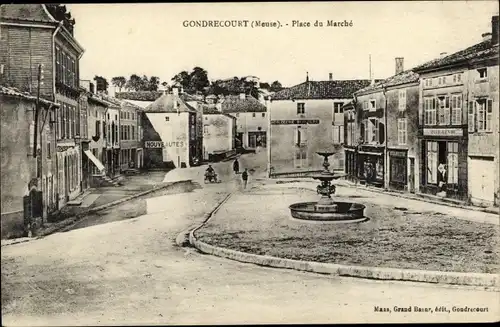 Ak Gondrecourt Meuse, Place du Marche