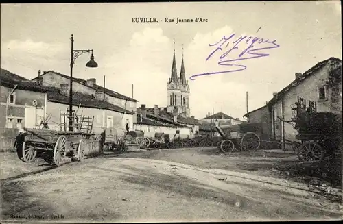 Ak Euville Meuse, Rue Jeanne d'Arc
