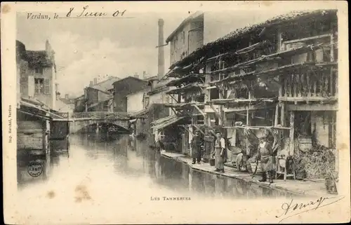 Ak Verdun Meuse, Les Tanneries