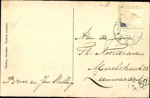 Ak Veendam Groningen, T. J. Giezenstraat