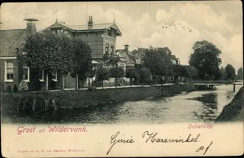 Ak Wildervank Groningen Niederlande, Oosterdiep