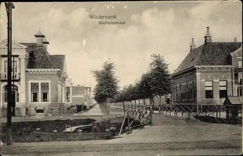 Ak Wildervank Groningen Niederlande, Stationsstraat