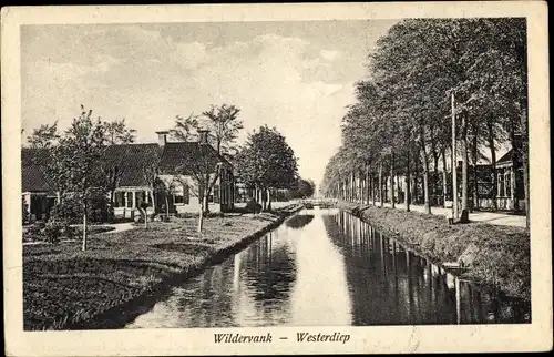 Ak Wildervank Groningen Niederlande, Westerdiep