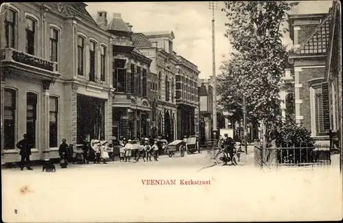 Ak Veendam Groningen, Kerkstraat