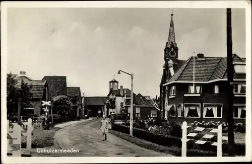 Ak Uithuizermeeden Groningen, Straßenpartie