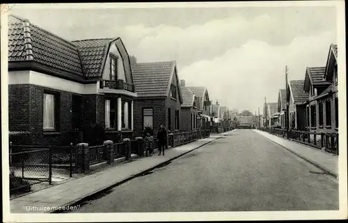 Ak Uithuizermeeden Groningen, Straßenpartie