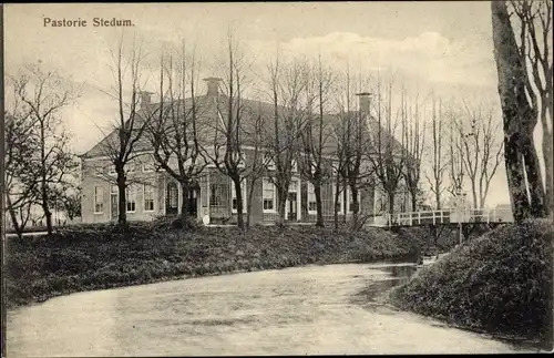 Ak Stedum Groningen Niederlande, Pastorie