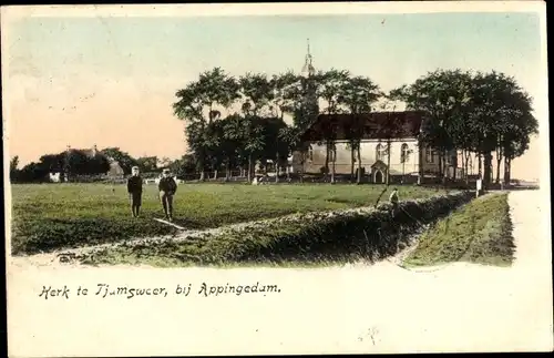 Ak Tjamsweer Appingedam Groningen Niederlande, Kerk