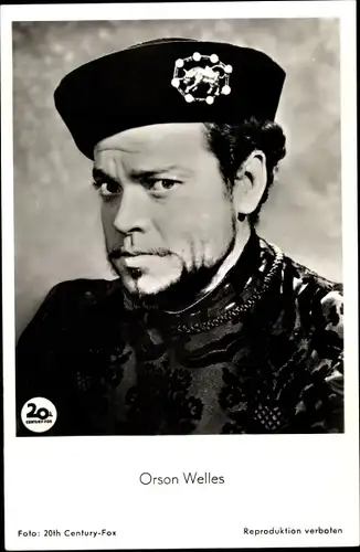 Ak Schauspieler und Filmregisseur Orson Welles, Portrait