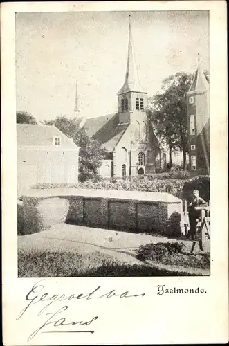 Ak IJsselmonde Rotterdam Südholland Niederlande, Kirche