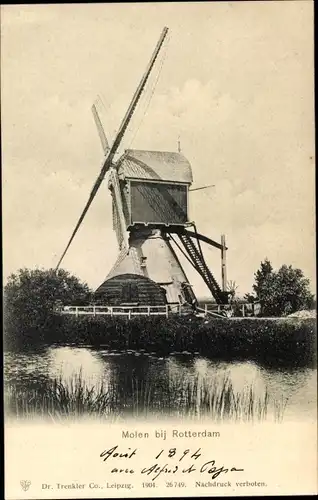 Ak Rotterdam Südholland Niederlande, Molen