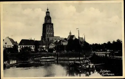 Ak Zutphen Gelderland, Turfhaven