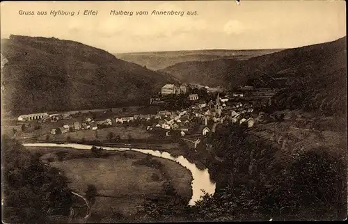 Ak Kyllburg in der Eifel, Malberg von Annenberg aus