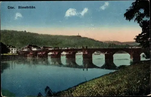 Ak Trier an der Mosel, Römerbrücke