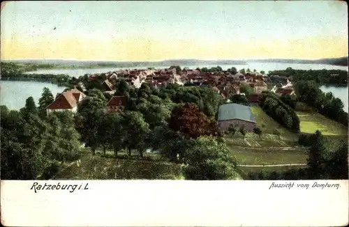 Ak Ratzeburg im Herzogtum Lauenburg, Aussicht vom Domturm