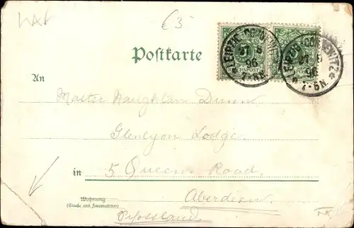 Litho Lösnig Leipzig, Walschänke, Inh. Friedrich Limmer, Waldpartie, Gesellschaftssaal