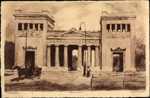Künstler Ak München, Propyläen