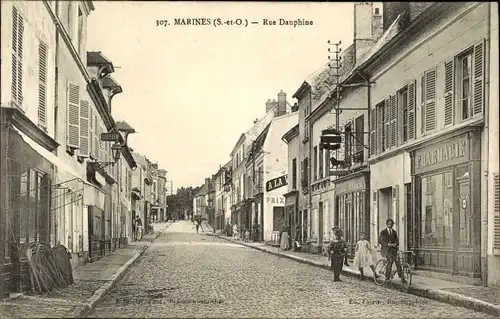 Ak Marines Val d’Oise, Rue Dauphine, Pharmacie