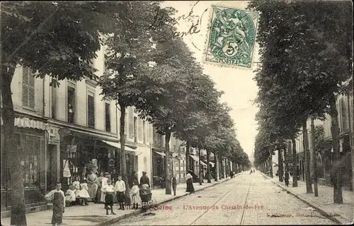 Ak Vitry sur Seine Val de Marne, L'Avenue du Chemin de Fer, Geschäft