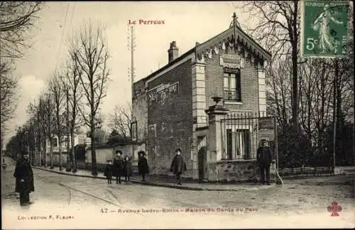 Ak Perreux Val de Marne, Avenue Ledru-Rollin, Maison du Garde du Parc