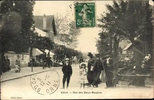 Ak Alfort Val de Marne, Rue des Deux-Moulins