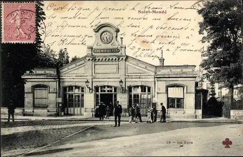 Ak Saint Mandé Val de Marne, La Gare