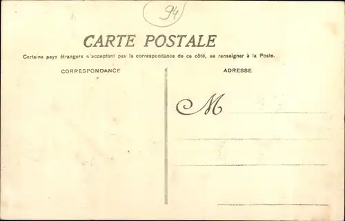 Ak Alfortville Val de Marne, Inondations en 1910 de la Seine et de la Marne