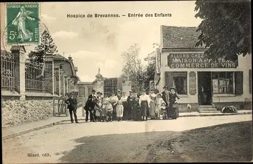 Ak Brevannes Val de Marne, Hospice, Entrée des Enfants