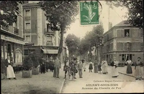 Ak Aulnay sous Bois Seine Saint Denis, Avenue du Chemin de Fer