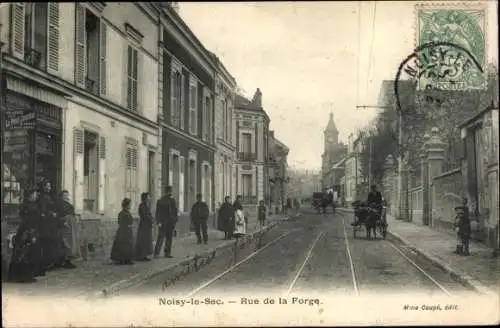 Ak Noisy le Sec Seine Saint Denis, Rue de la Forge