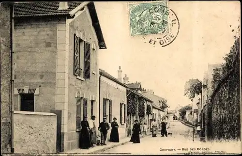 Ak Landelles et Coupigny Calvados, Rue des Bordes