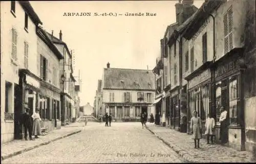 Ak Arpajon Essonne, Grande Rue