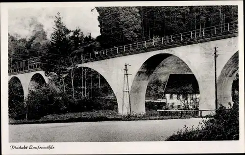 Ak Welzheim in Württemberg, Viadukt Laufenmühle, Eisenbahn