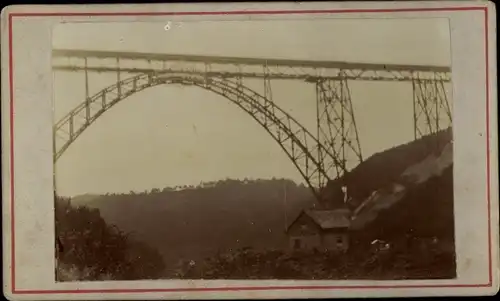 Foto Müngsten an der Wupper Wuppertal, Müngstener Brücke, 1897