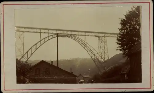 Foto Müngsten an der Wupper Wuppertal, Müngstener Brücke, 1897