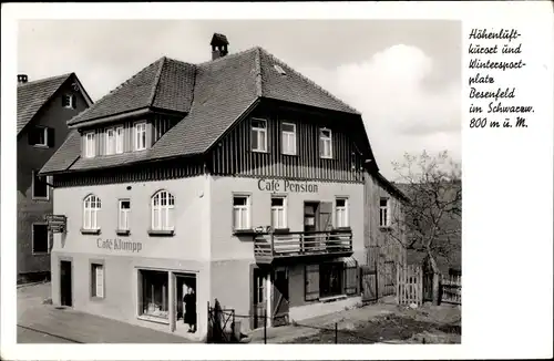 Ak Besenfeld Seewald im Schwarzwald, Café Klumpp, Pension