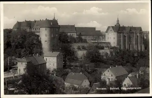 Ak Nossen in Sachsen, Schloss, Gesamtansicht