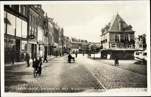 Ak Leeuwarden Friesland Niederlande, Nieuwstad met Waaggebouw