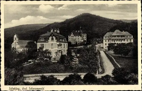 Ak Sulzburg in Baden Schwarzwald, Teilansicht, Villen