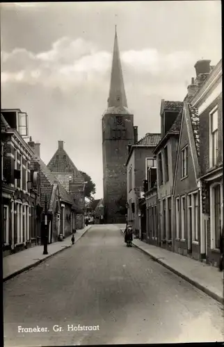 Ak Franeker Friesland Niederlande, Gr. Hofstraat