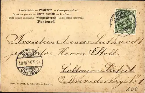 Ak Herzog Carl Eduard von Sachsen Coburg Gotha, Uniform, Orden