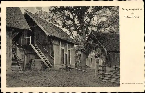 Ak Schmarbeck Faßberg Lüneburger Heide, Treppenspeicher