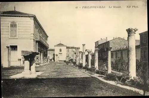 Ak Philippeville Skikda Algerien, le Musée