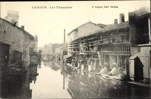 Ak Verdun Meuse, Les Tanneries