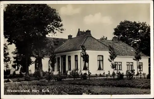 Ak Westernieland Groningen, Herv. Kerk