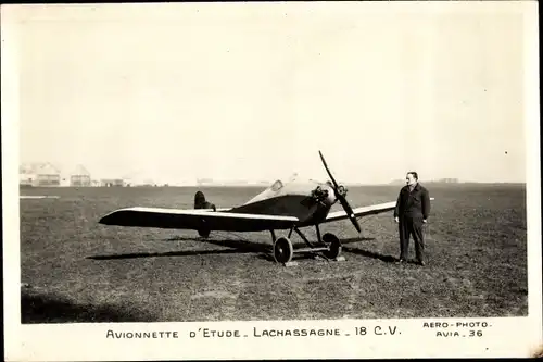 Ak Avionnette d'Etude, Lachassagne, 18 C. V., Flugzeug