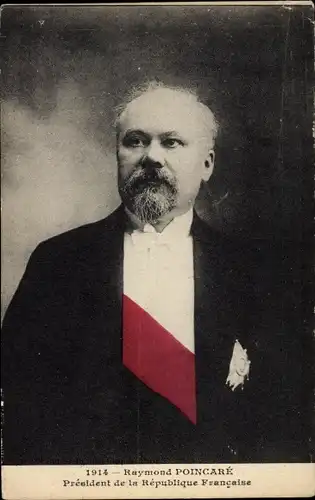 Ak Portrait de President de la Republique M. Poincare