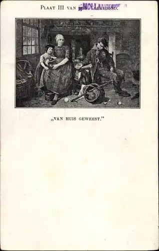 Ak Plaat III dan den Volksbond, Van Huis Geweest, Niederländische Tracht, Bauernstube, Anti Alkohol